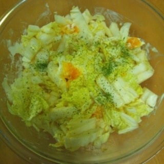 白菜と茹で卵のサラダエレガンスサラダ